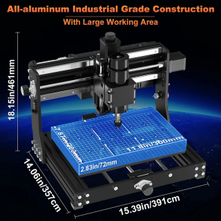 ZKLabs CNC Router 3020 Plus MAX 500W Spindle 3 Axis Linear Rail